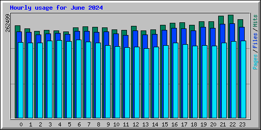 Hourly usage for June 2024